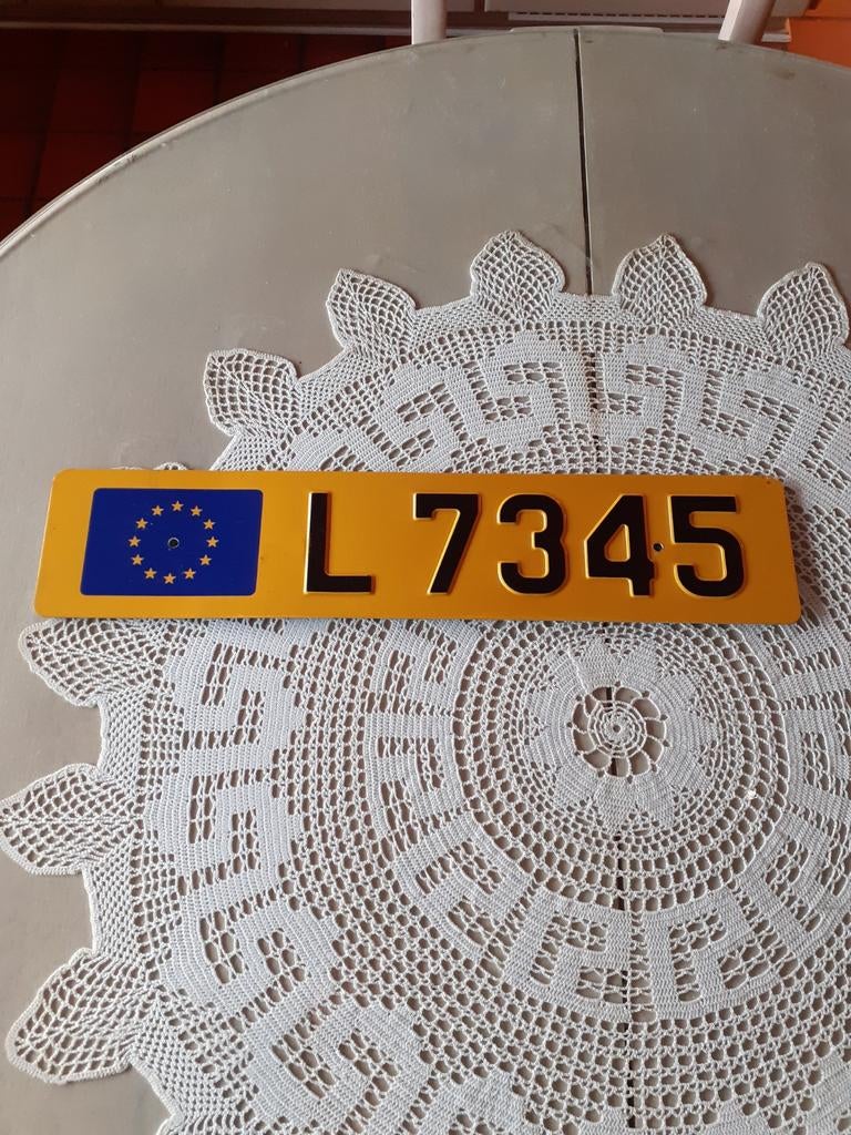 Nummerplaat Luxemburg, Verzamelen, Ophalen of Verzenden, Zo goed als nieuw, Overige typen