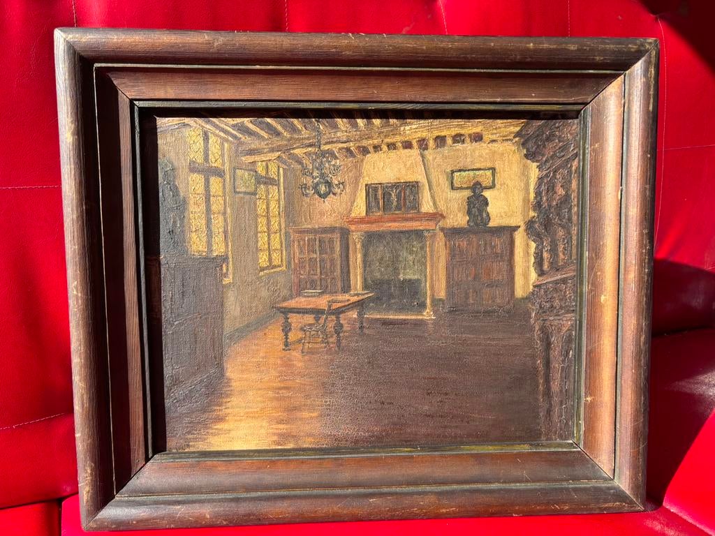 schilderij Alice Colin (1943) – Erasmushuis Anderlecht, Enlèvement ou Envoi