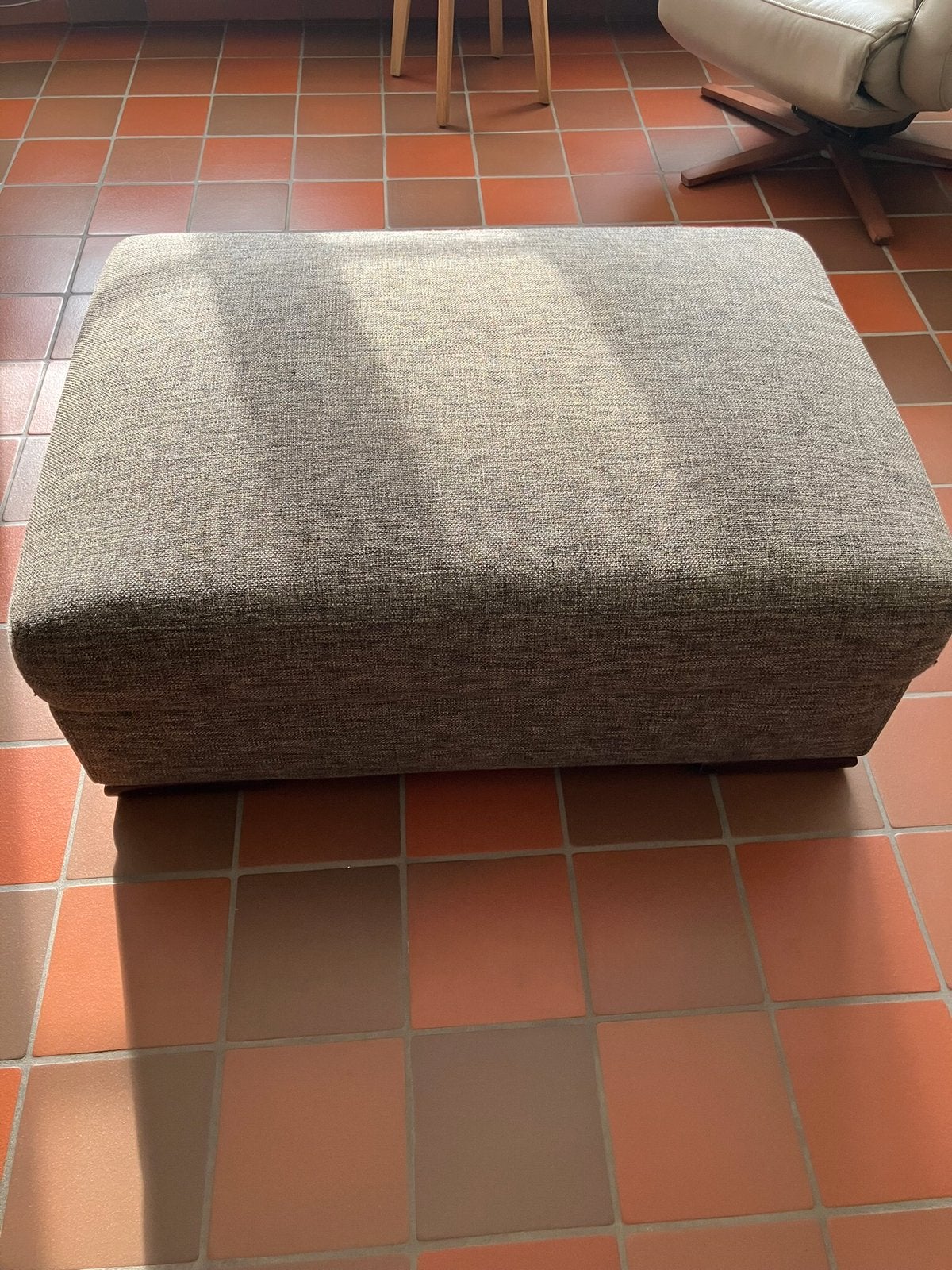 Poef, Maison & Meubles, Canapés | Repose-pieds & Poufs, Enlèvement, Comme neuf, Rectangulaire, Tissus