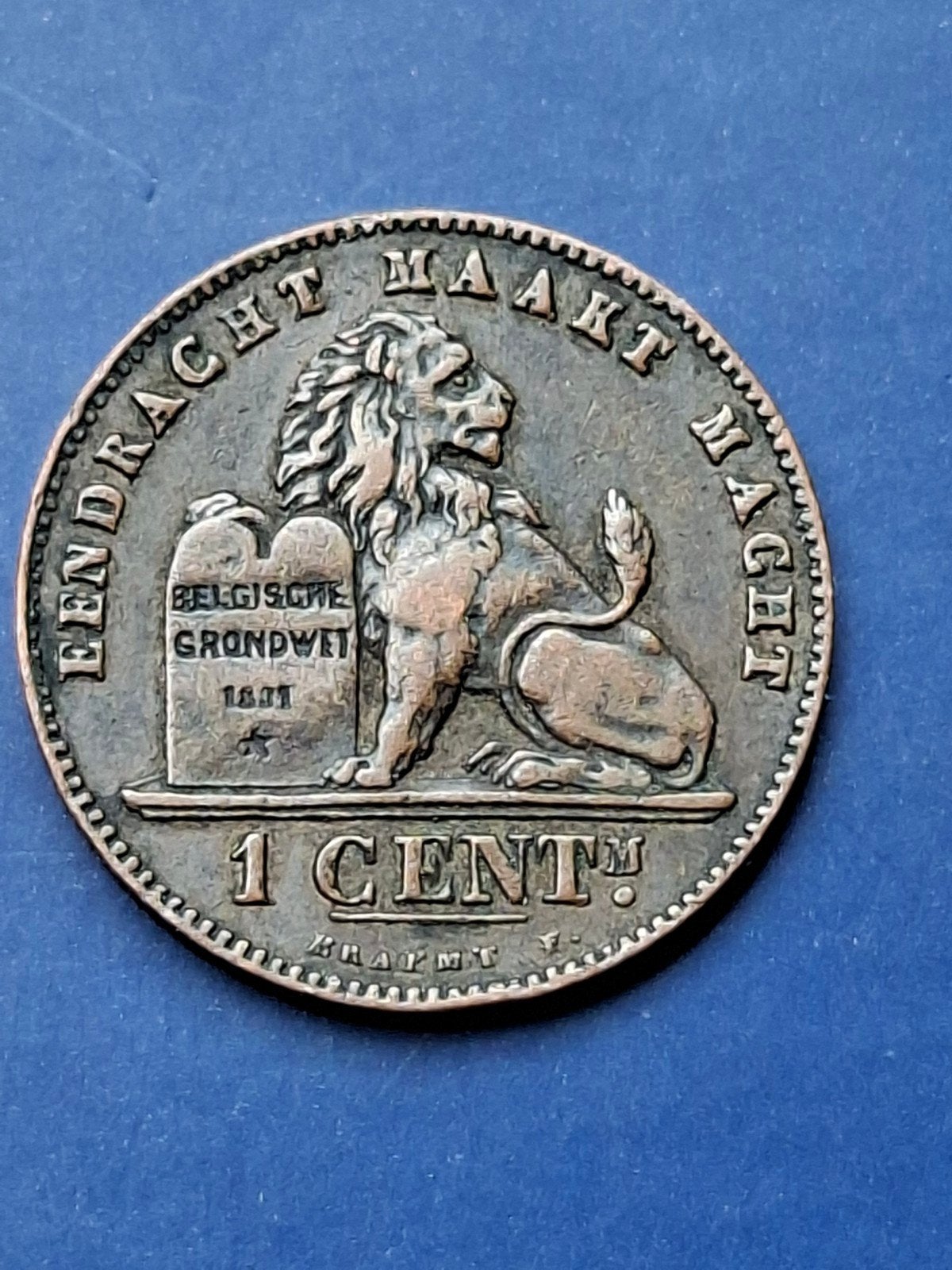 België. Leopold II. 1 Centiem 1901 Vlaams, Postzegels en Munten, Ophalen