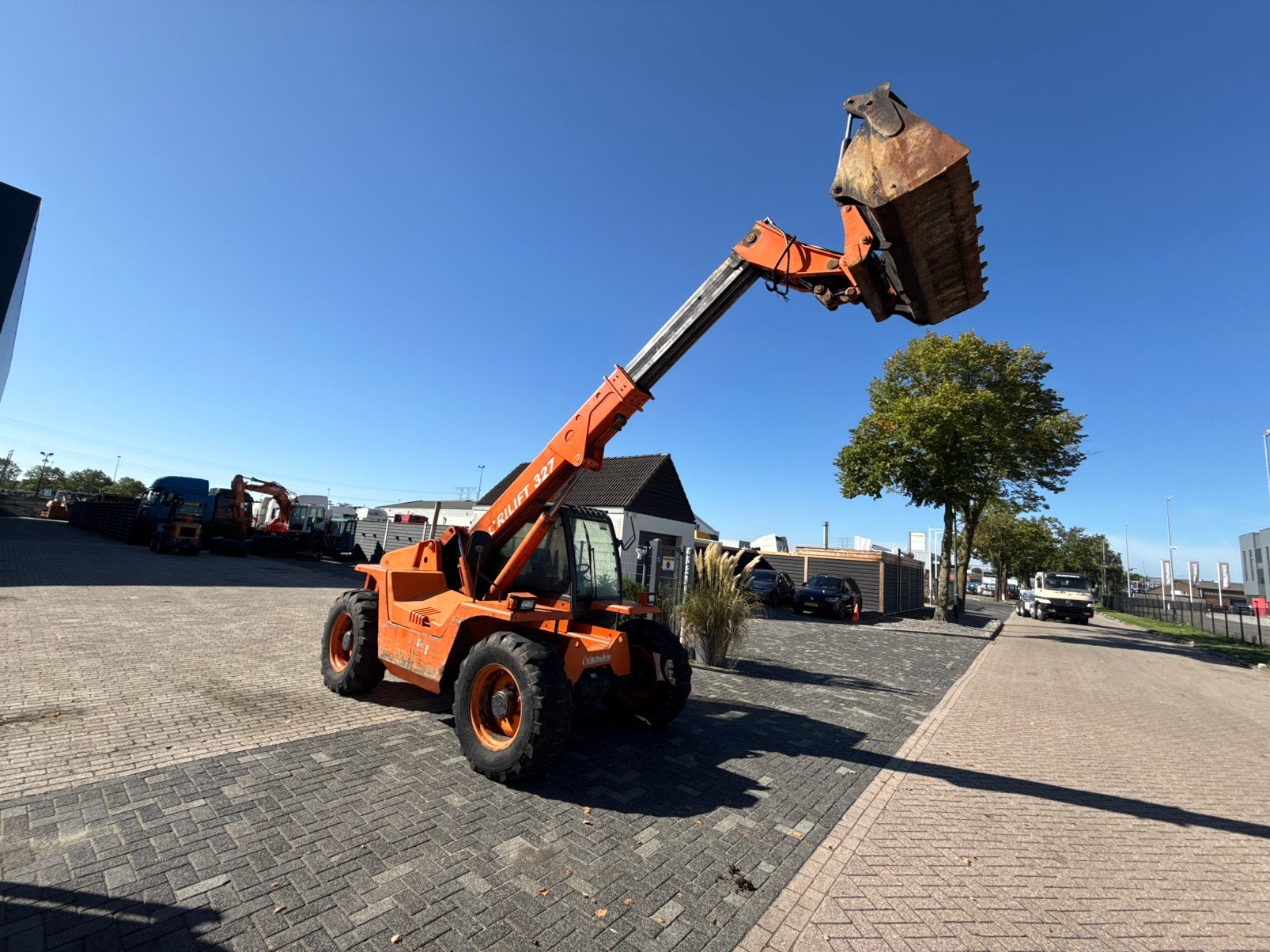 Verreiker Terex-agrilift 327, bak en vorken, 4x4,, Articles professionnels, Enlèvement, Chariot télescopique