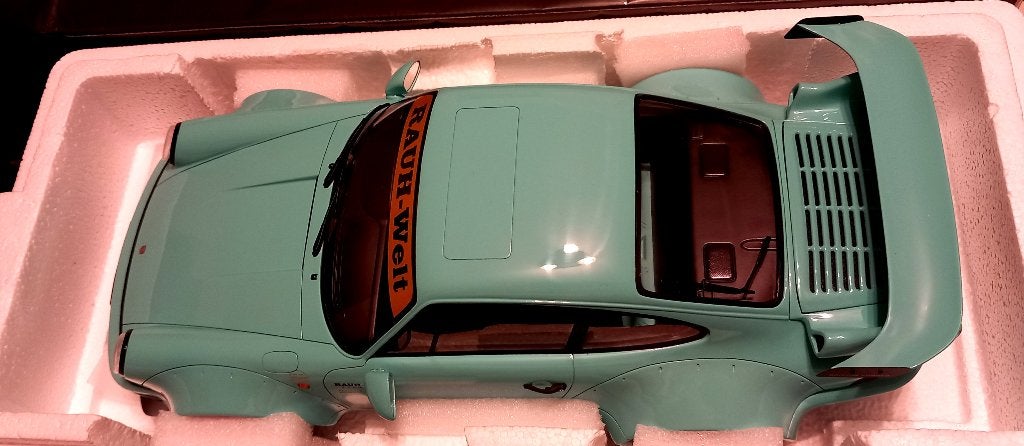 1/12 Porsche 911 964 RWB Rauh-welt Tiffany GT spirit, Ophalen of Verzenden, Nieuw, 1:9 t/m 1:12, Auto