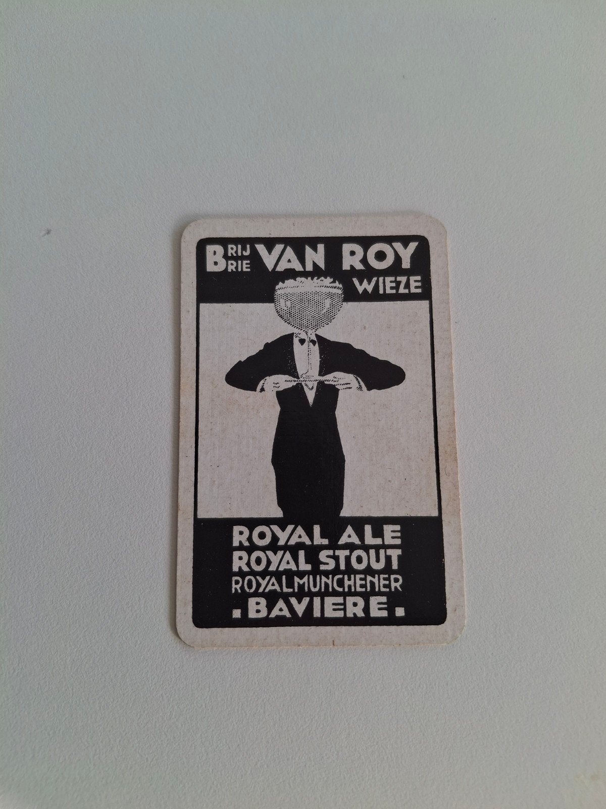 oude speelkaart van roy wieze, Ophalen of Verzenden