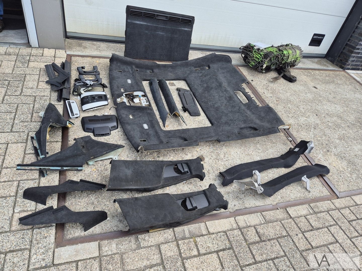 Complete zwarte alcantara hemel voor Mercedes CLS W218 AMG, Auto-onderdelen, Interieur en Bekleding, Gebruikt, -, Ophalen of Verzenden