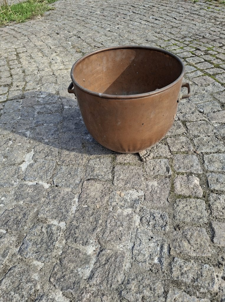 koperen plantenbak, Tuin en Terras, Bloembakken en Plantenbakken, Ophalen, Gebruikt, Minder dan 30 cm, Minder dan 60 cm