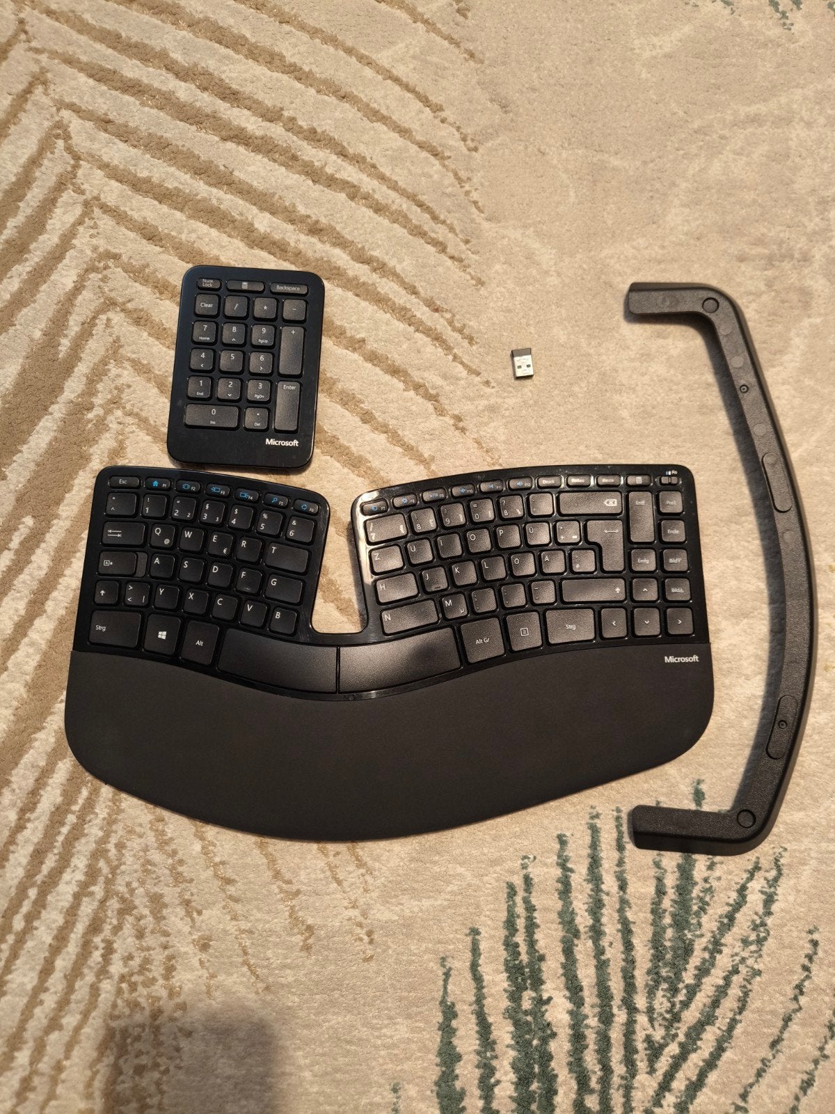 Ergonomic Microsoft Wireless Keyboard, Ophalen of Verzenden, Qwertz