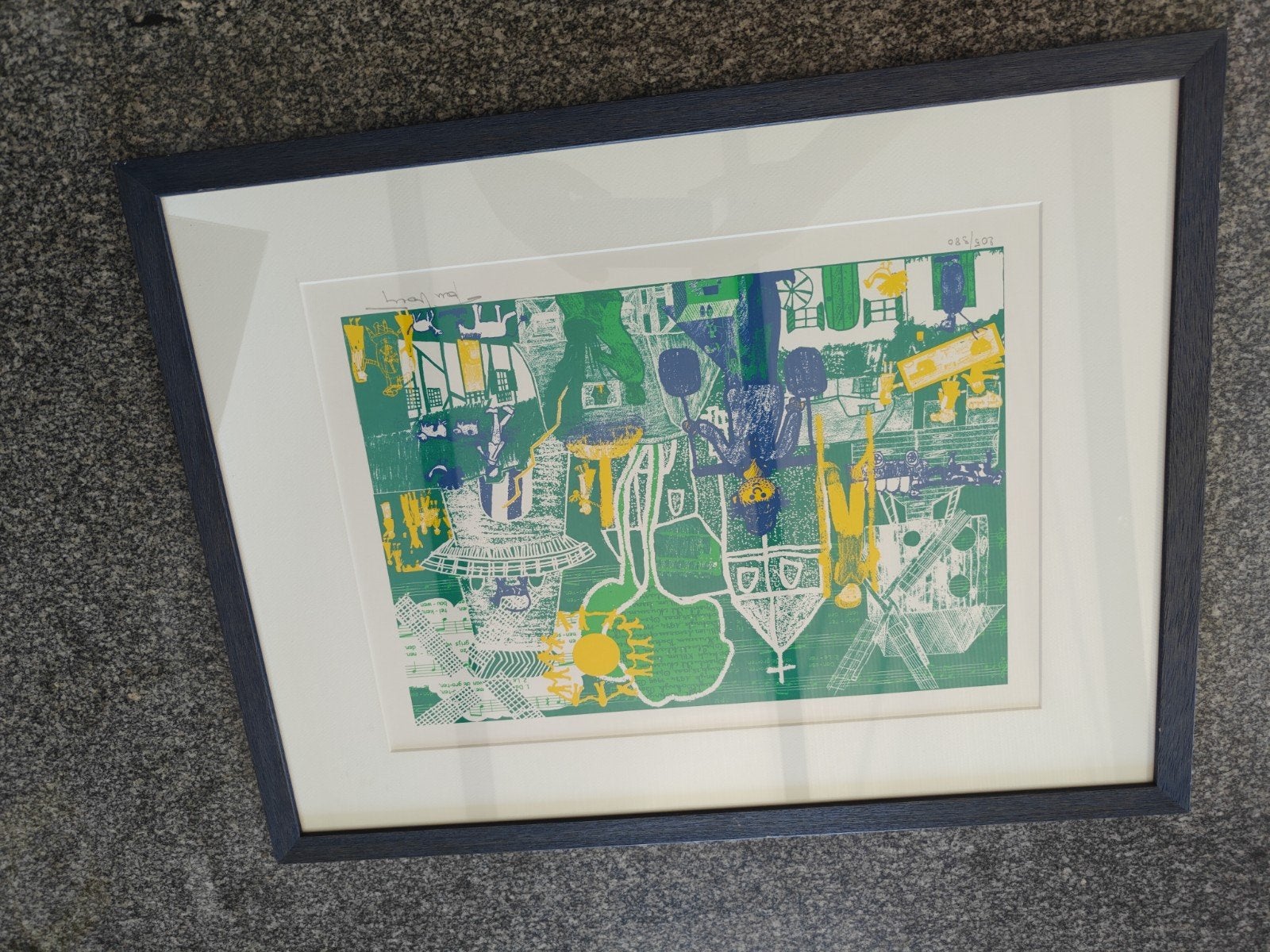 mooie litho van Tom Poezen, Antiek en Kunst, Ophalen of Verzenden