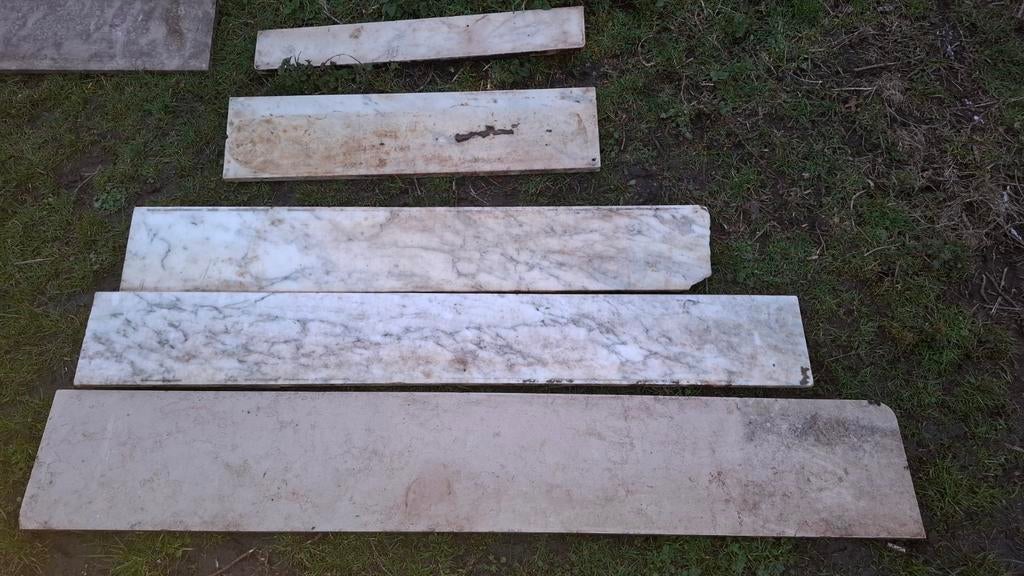 Marbre ancien, blanc, Enlèvement, Utilisé, Pierre de taille, Autres types