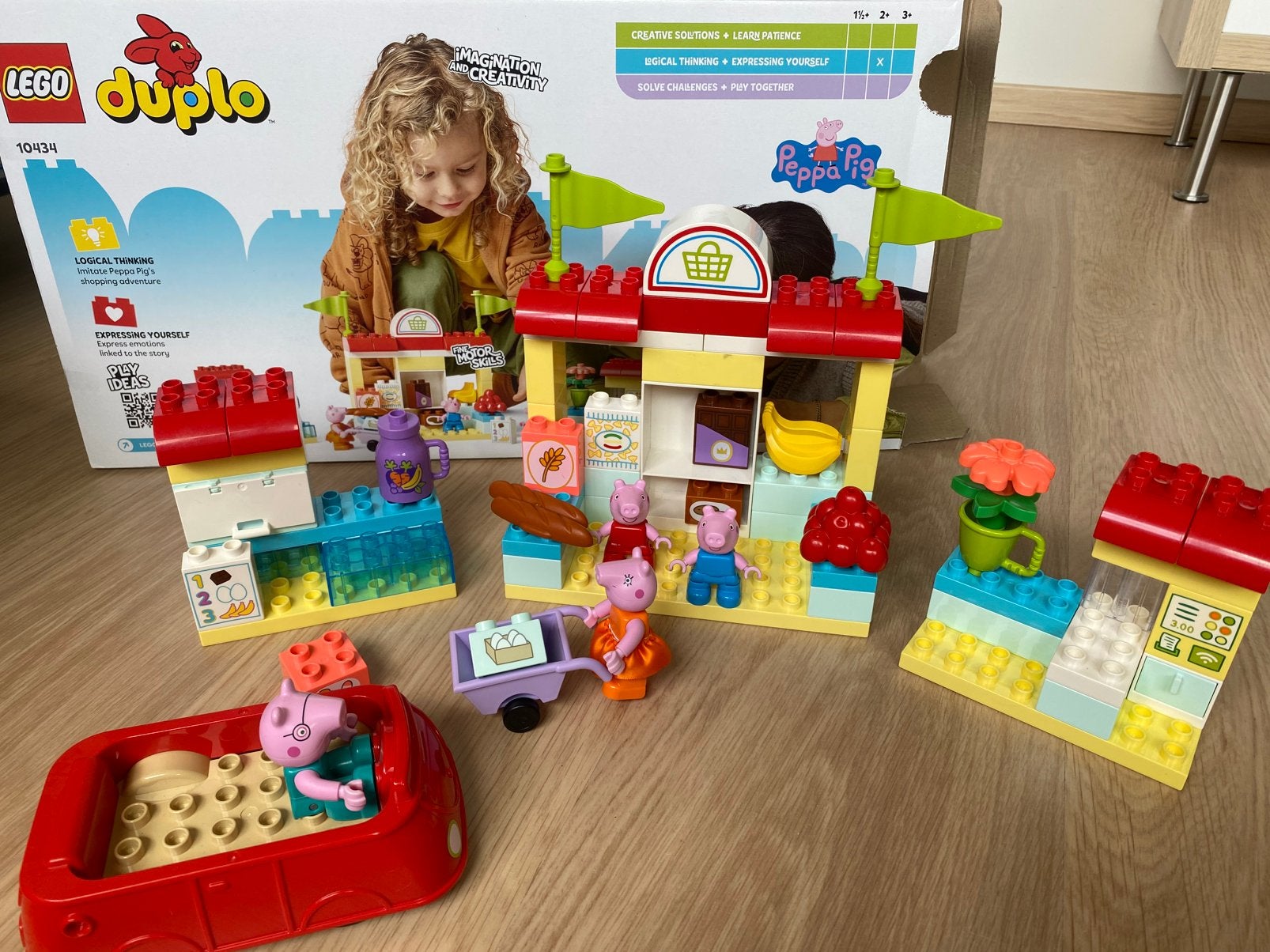 Lego Duplo - Peppa Big Supermarkt, Ophalen of Verzenden, Gebruikt, Compleet, Duplo