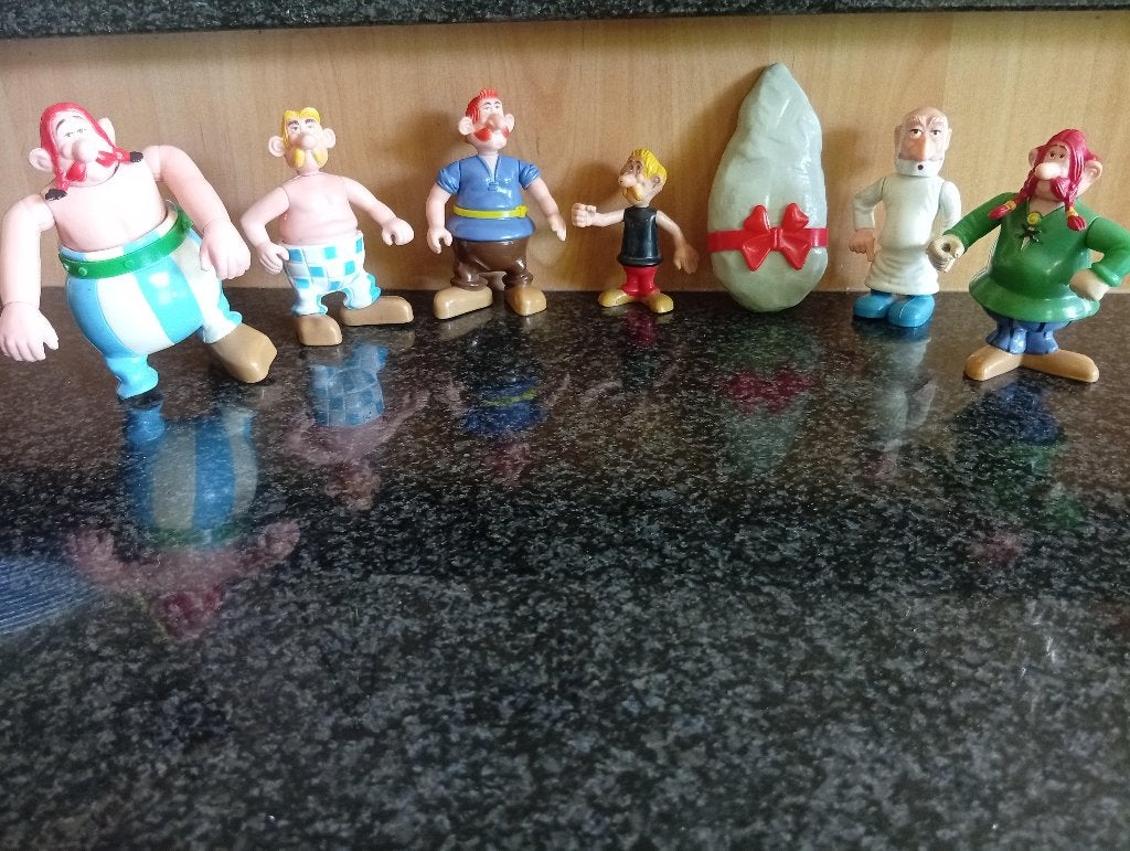 Lot de Toycloud Astérix (1980)., Enlèvement ou Envoi, Astérix et Obélix, Utilisé, Statue ou Figurine