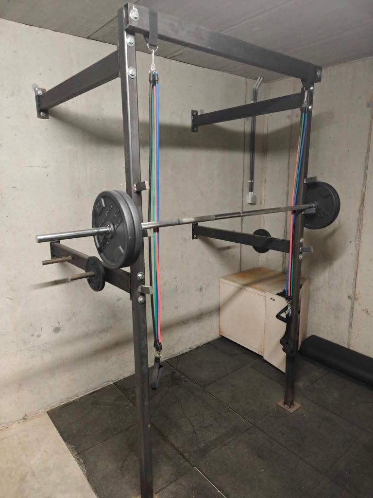 Squat rack zelfgemaakt, Sport en Fitness, Ophalen, Gebruikt, Metaal, Overige typen