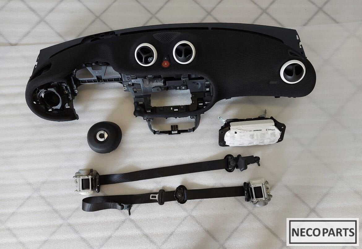 SMART FORTWO FORFOUR AIRBAG AIRBAGSET DASHBOARD ORGINEEL, -, Utilisé, -, Smart