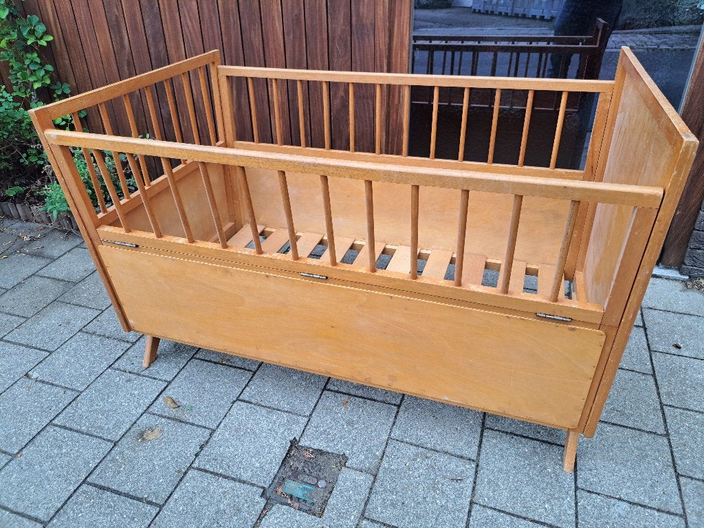 Vintage kinderbed, Ophalen, Gebruikt, Ledikant