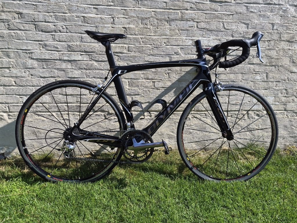 Olympia Ikon Koersfiets carbon, Velgrem, Zo goed als nieuw, 15 tot 20 versnellingen, Ophalen