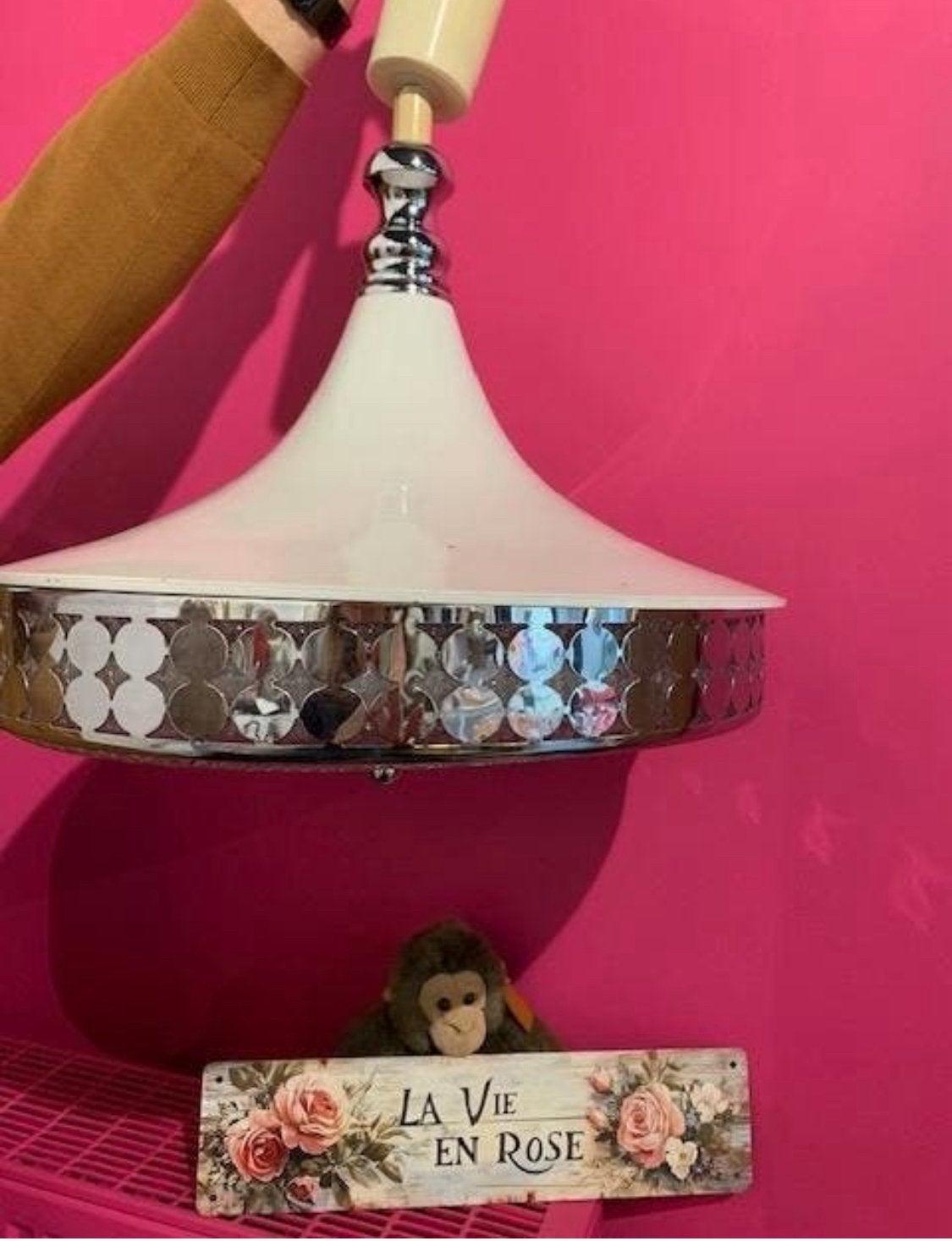 lampe suspendue vintage de l'ère spatiale, Enlèvement