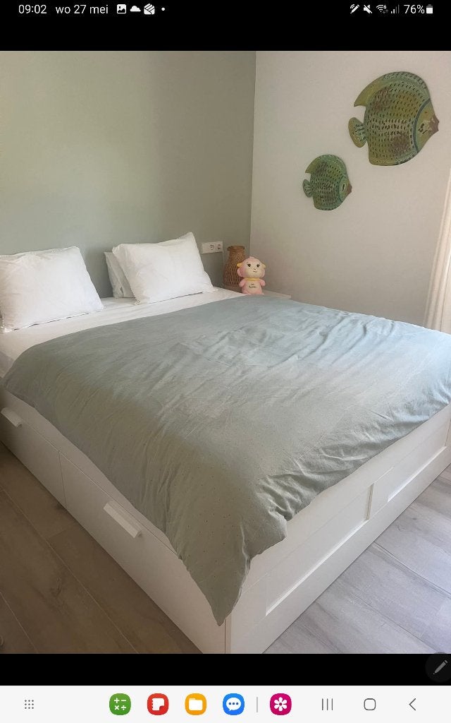 Bed, Ophalen, Zo goed als nieuw, 200 cm, Modern