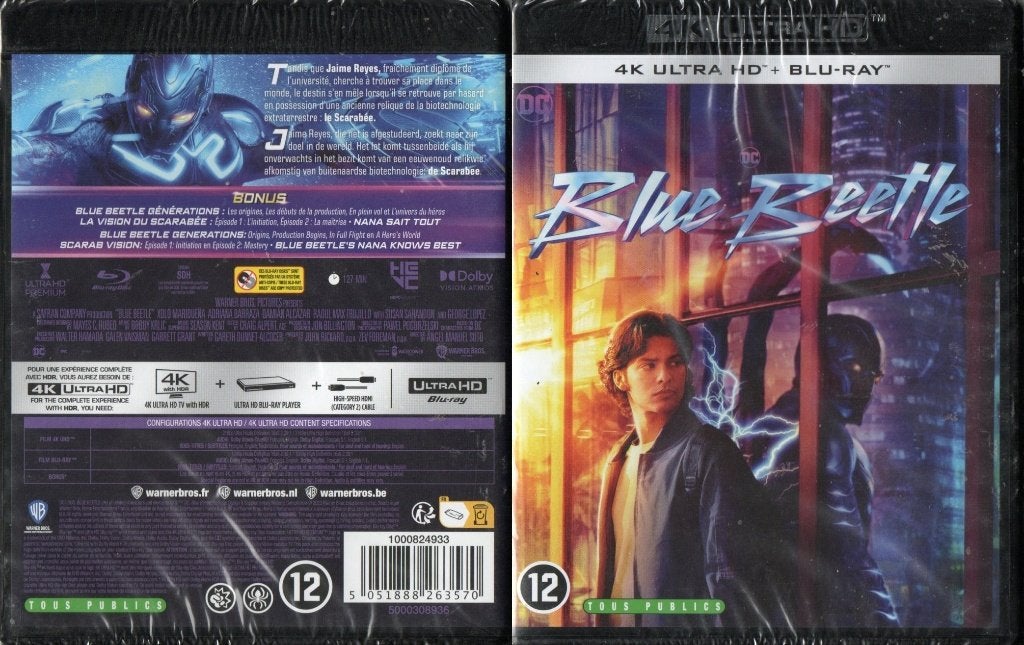 blue beetle  (4K ultra hd + blu-ray) neuf, Enlèvement ou Envoi, Neuf, dans son emballage, Science-Fiction et Fantasy