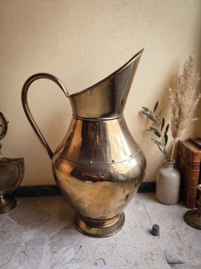 Cruche/cruche décorative en métal, Antiquités & Art, Antiquités | Bronze & Cuivre, Enlèvement
