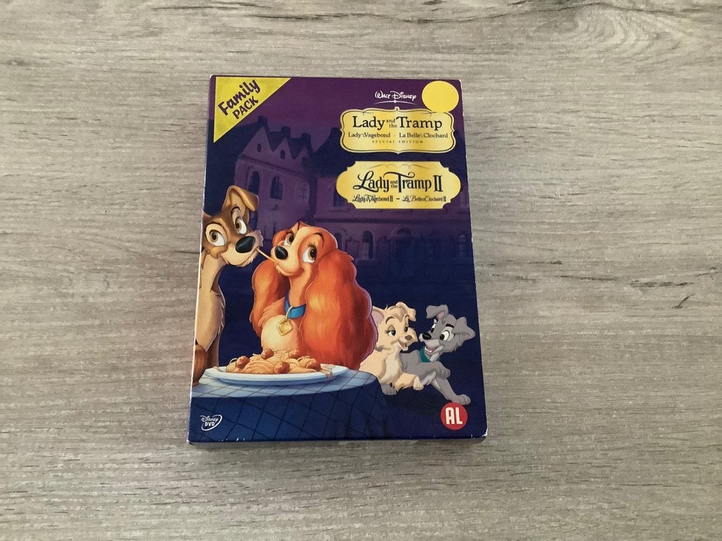 Walt Disney Lady en de vagebond DVD box, Europees, Tekenfilm, Alle leeftijden, Nederlands