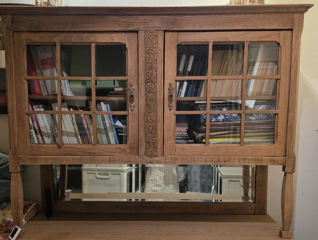 Oud dressoir in gepekeld dennenhout - 5530 Yvoir, Huis en Inrichting, Ophalen, Gebruikt, 100 tot 150 cm, Met lade(s)