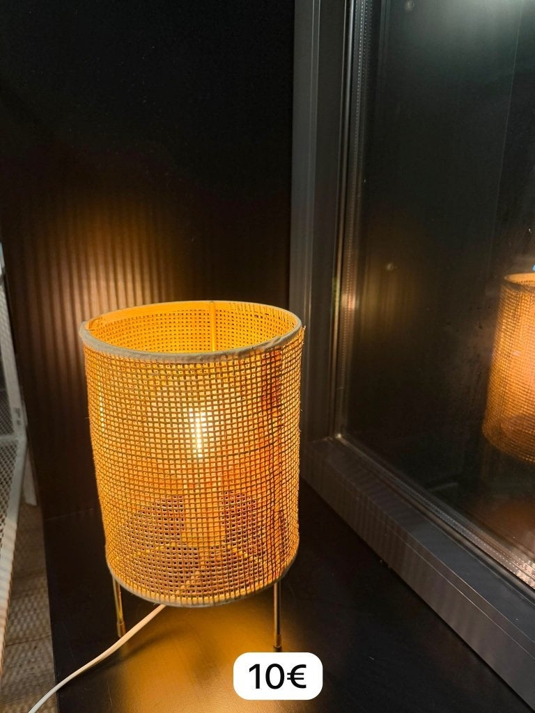 Rattan Table Lamp, Overige merken, Overige fittingen, Hout, Design
