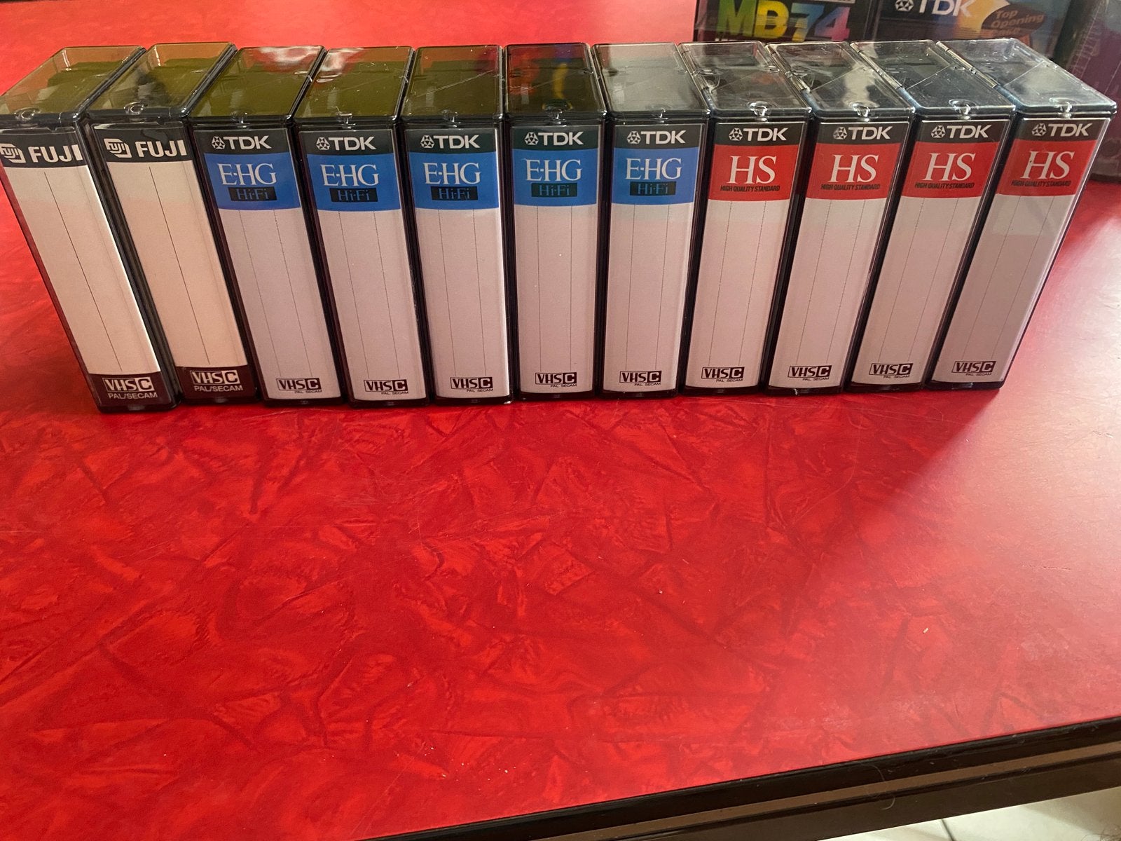 Set van 11 K7 VHS-C TDK FUJI, Cd's en Dvd's, Ophalen of Verzenden, Zo goed als nieuw, VHS