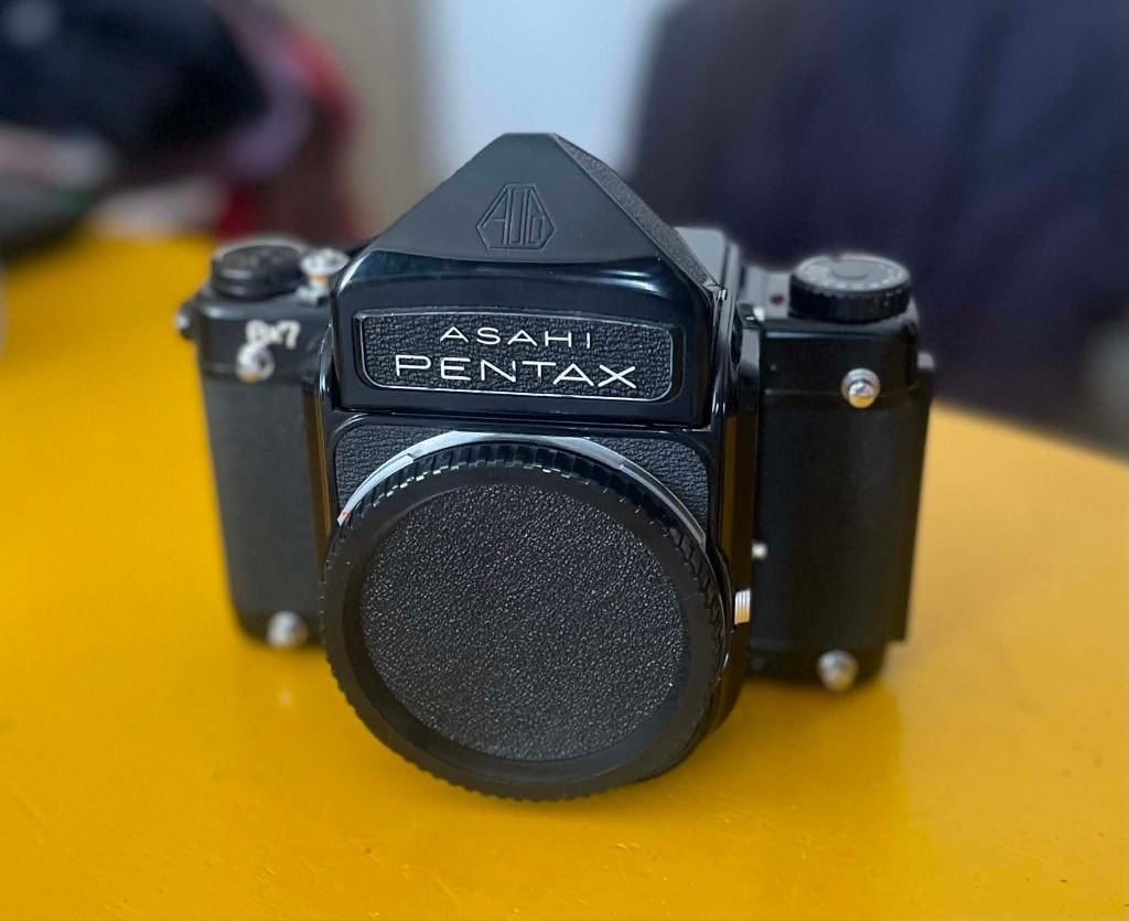 Boîtier Pentax 6x7 (+ viseur à hauteur des yeux), Enlèvement ou Envoi, Utilisé, Pentax