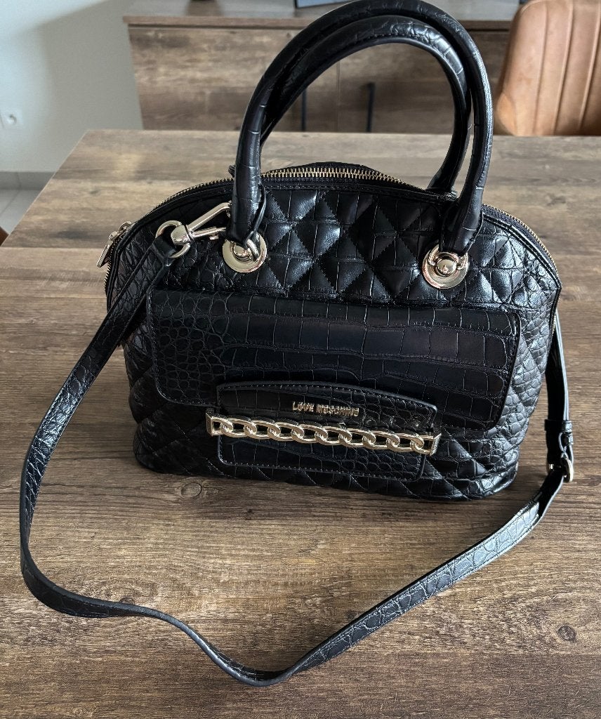 Handtas Moschino, Bijoux, Sacs & Beauté, Sacs | Sacs Femme, Enlèvement ou Envoi, Comme neuf, Noir, Sac à main