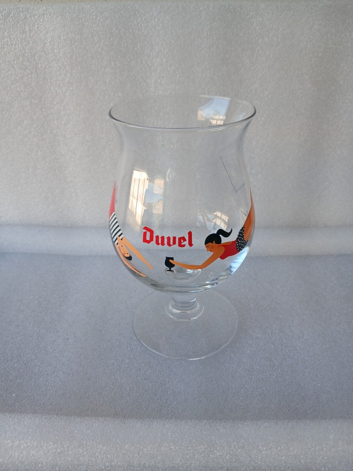 Duvel Winking Lizard Trapeze Glas Limited Edition 2018, Verzamelen, Ophalen of Verzenden, Zo goed als nieuw, Bierglas