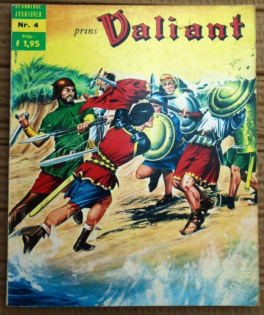 Drie Prins Valiant-verhalen in één band - 1968 - Hal Foster, Gelezen, Eén stripboek, Ophalen of Verzenden, Harold Rudolf Foster (1892-1982)