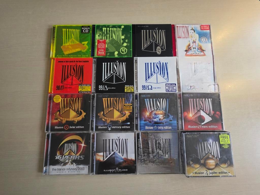 14 illusion cd's in perfecte staat, Cd's en Dvd's, Cd's | Dance en House, Ophalen