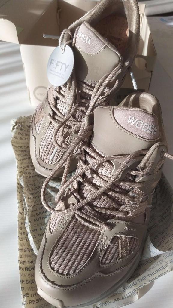 WODEN Sneaker - size 37, Kleding | Dames, Schoenen, Ophalen, Beige, Nieuw, Sneakers