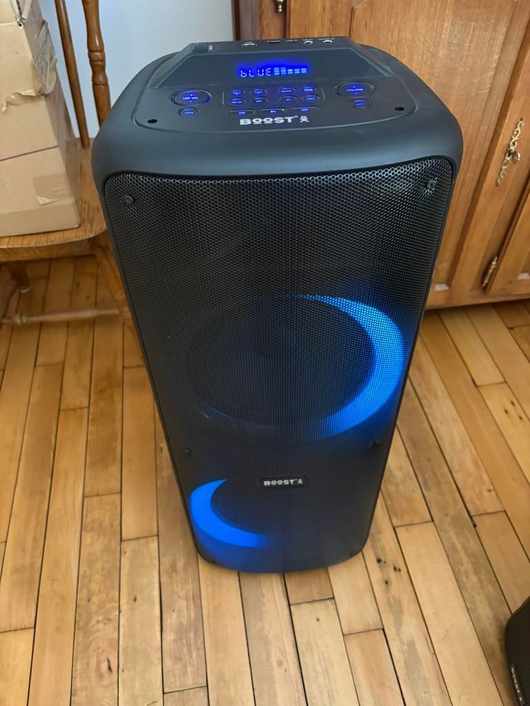 Enceinte Boost 1000w sur secteur, Enlèvement, Comme neuf, Ensemble complet