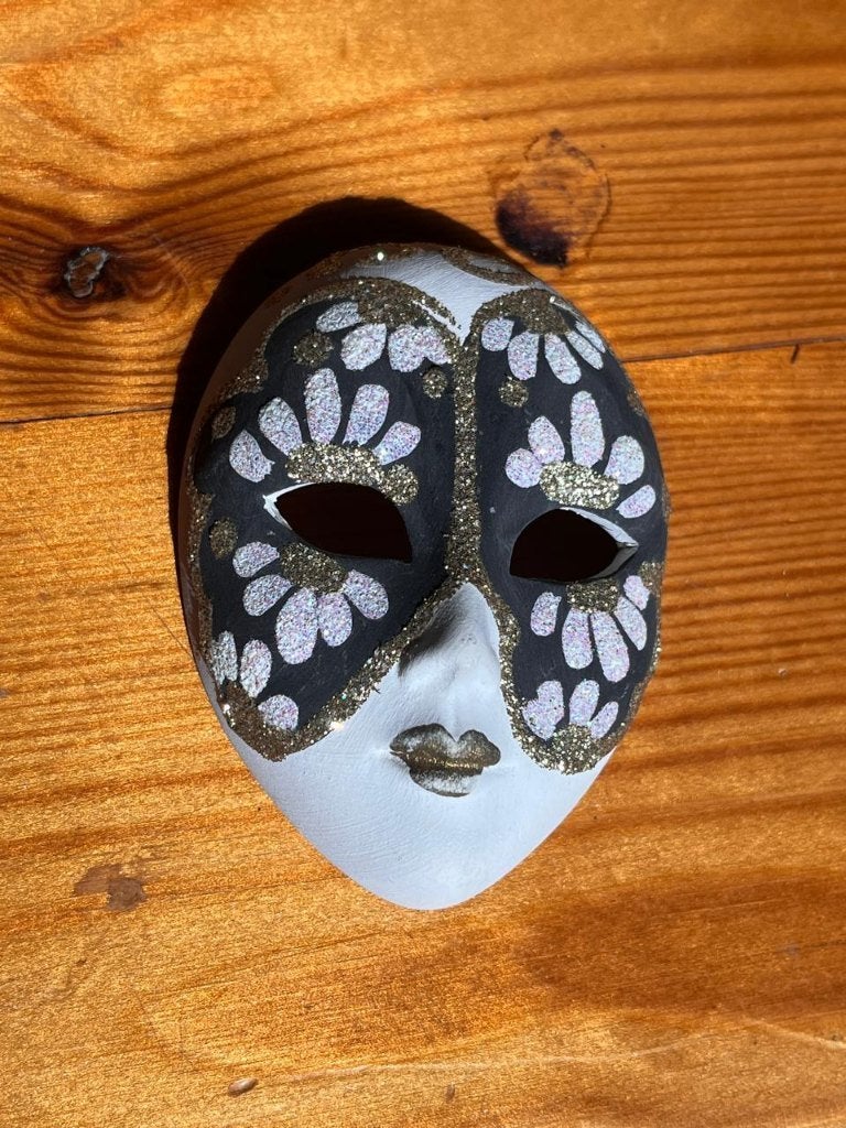 Mini Venetiaans Decoratief Maskertje van Keramiek, Ophalen of Verzenden