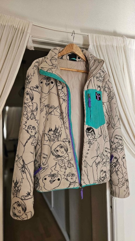 Veste polaire Mob Psycho 100, Taille M, Vêtements | Hommes, Enlèvement ou Envoi, Beige, Comme neuf, Célio