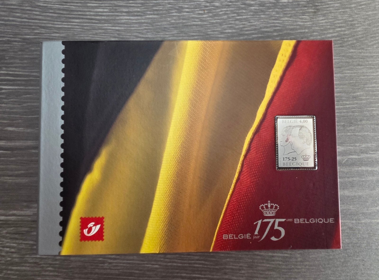 Carnet des 175 ans de la Belgique et feuilles de timbres div, Enlèvement