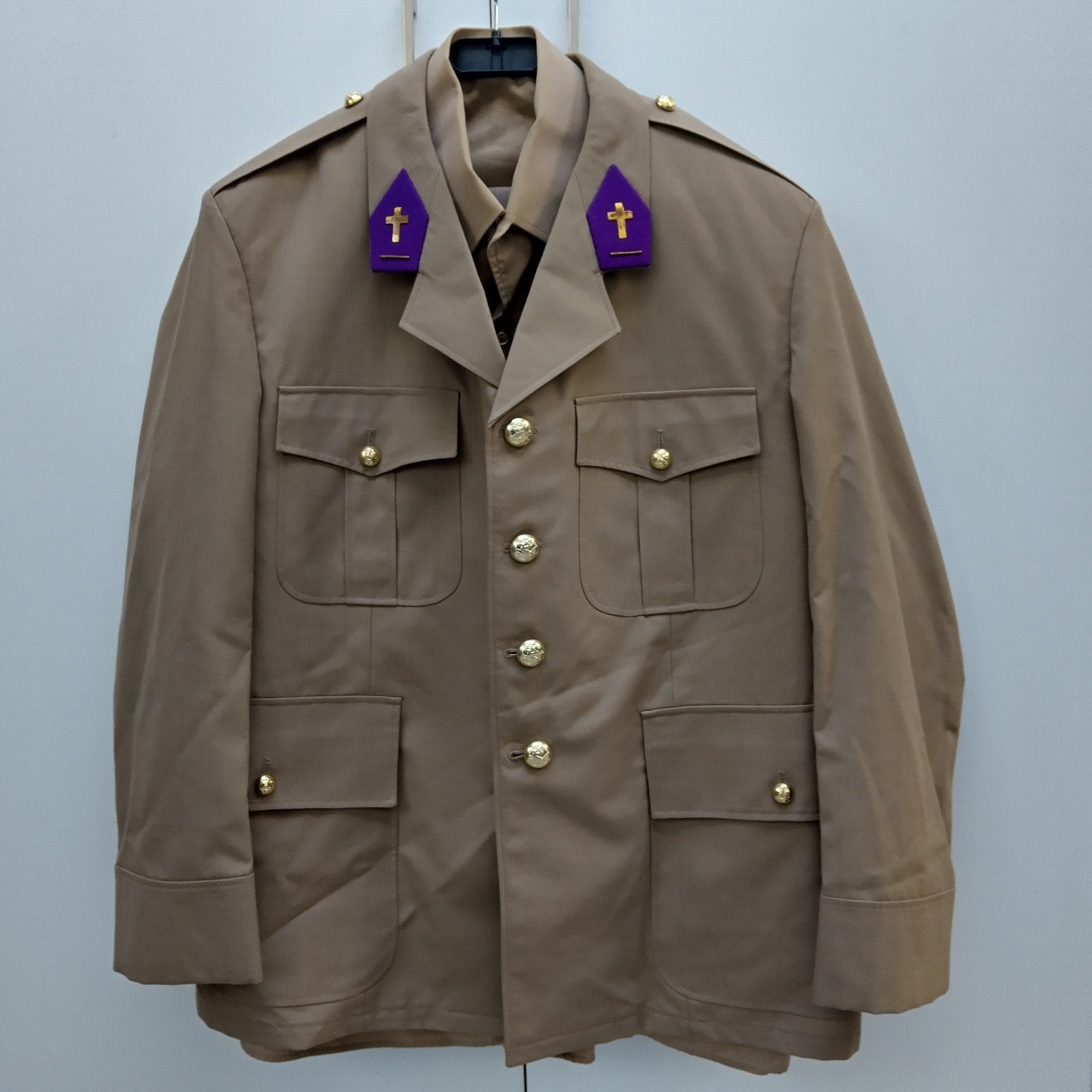 Zomeruniform aalmoezenier ABL, Ophalen of Verzenden, Landmacht, Kleding of Schoenen