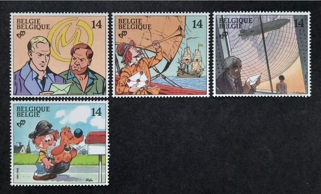 Belgique : COB 2428/31 ** Philatélie de la jeunesse 1991., Timbres & Monnaies, Sans timbre, Neuf, Enlèvement ou Envoi, Non oblitéré