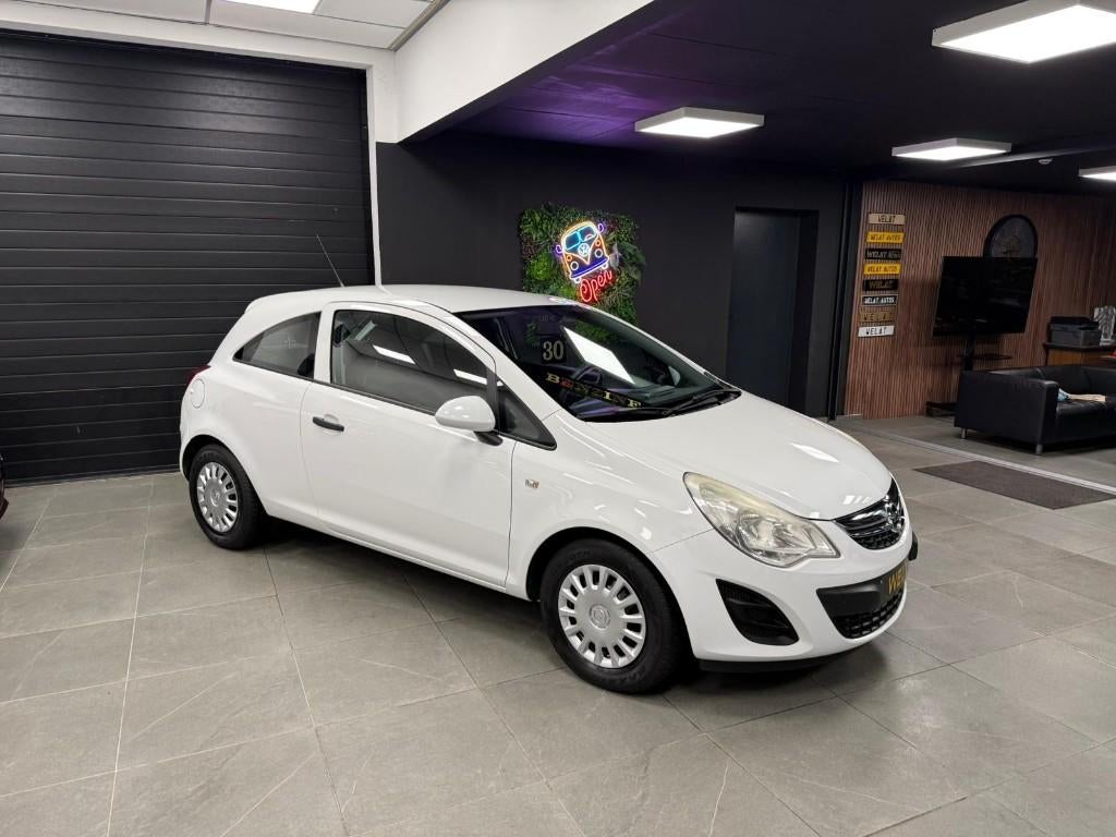 OPEL CORSA 2011 1.2 BENZINE 130.000KM, Auto's, Euro 5, Zwart, Wit, Bedrijf