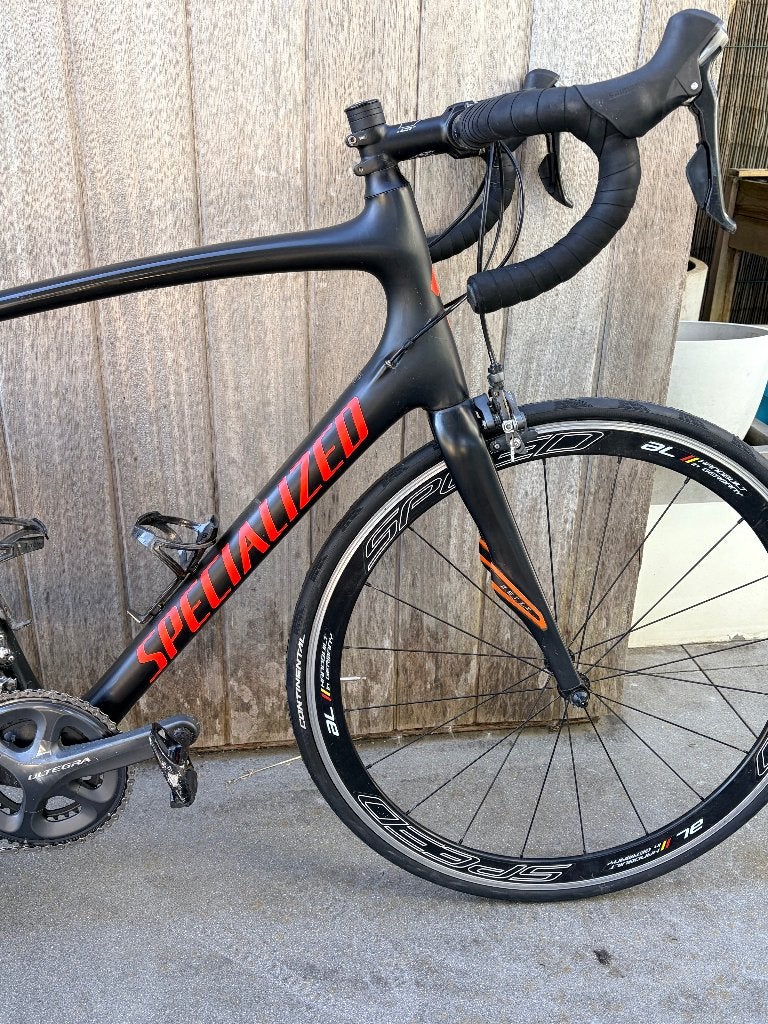 Specialized Roubaix SL4 Carbon – Maat 58 – Shimano Ultegra, 28 inch, Gebruikt, Vering, Velgrem