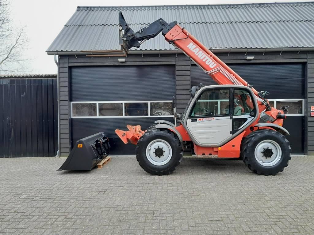 Manitou MT 1030 S verreiker - Grondbak + Vorken (bj 2008), Zakelijke goederen, Machines en Bouw | Kranen en Graafmachines, Verreiker