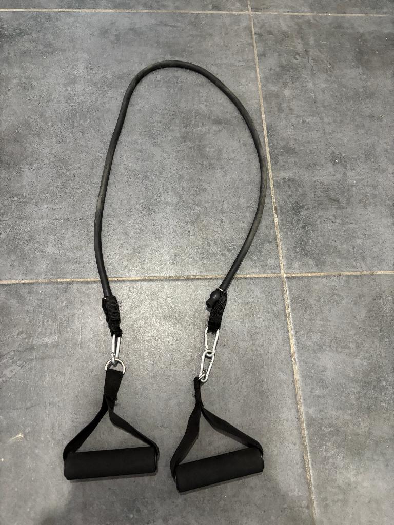 Sportrekker weerstandsband 30LB met handgrepen, Sport en Fitness, Ophalen of Verzenden, Gebruikt, Armen
