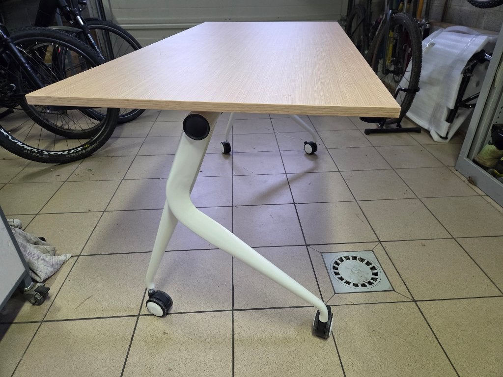 Table bureau professionnelle pliable (140 cm), Maison & Meubles, 140 cm, Métal, Comme neuf, Enlèvement