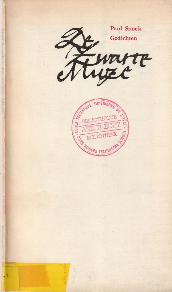 Paul Snoek “De zwarte muze”, Boeken, Ophalen of Verzenden, Gelezen, Eén auteur