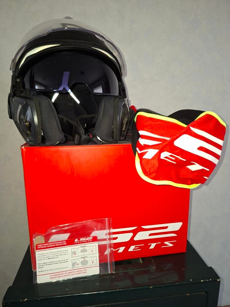 LS2 FF900 VAILLANT 2 MODULAIRE HELM, Motoren, Ophalen, XXL