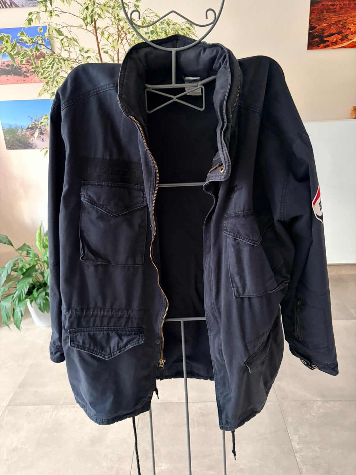 Vintage Nike Sportswear M65 Field Jacket “Marshfield” XXL, Blauw, Wandelen of Outdoor, Overige maten, Ophalen of Verzenden