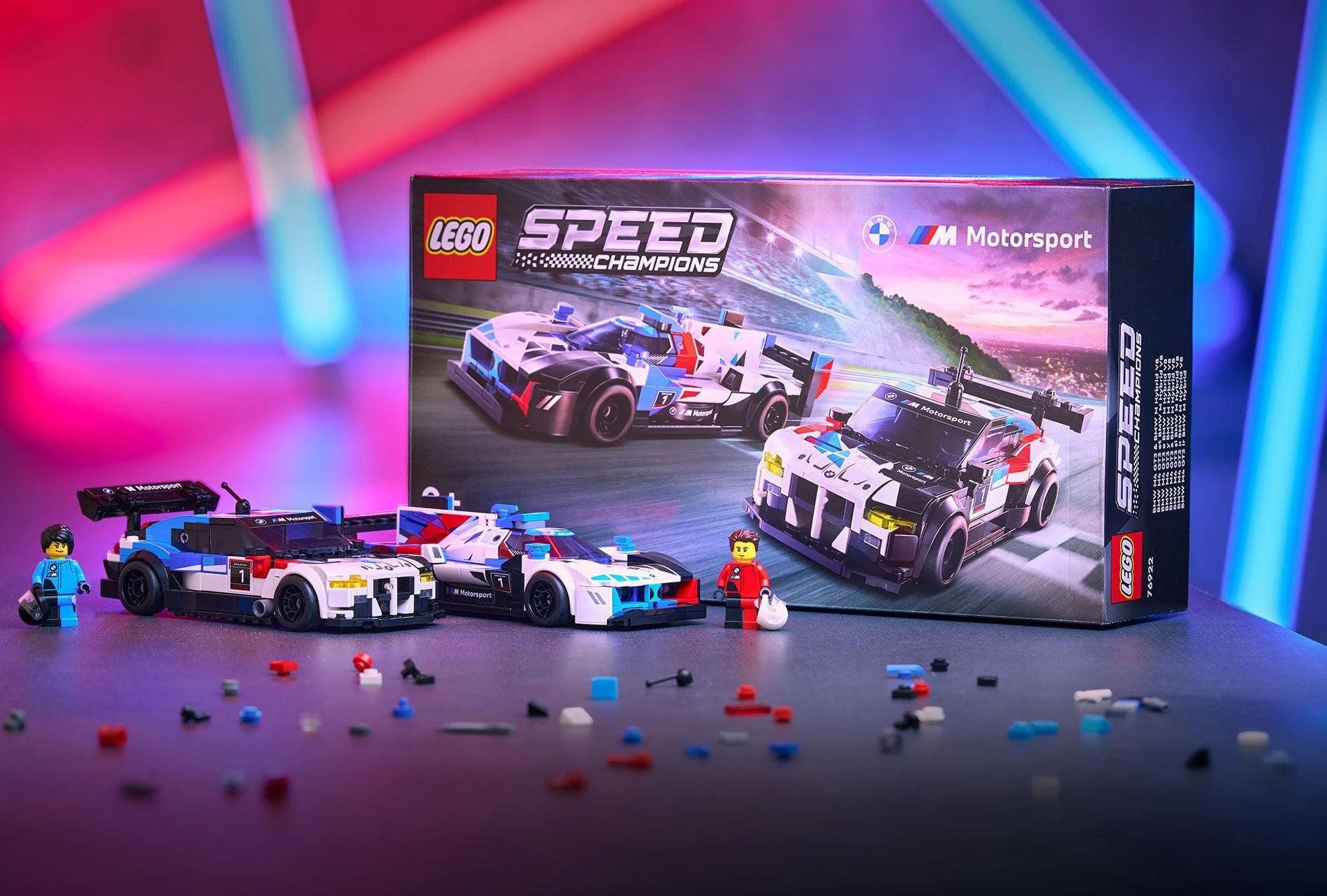 76922 LEGO Speed Champions BMW M4 GT3 & BMW M Hybrid V8 race, -, -, Nieuw, Ophalen of Verzenden