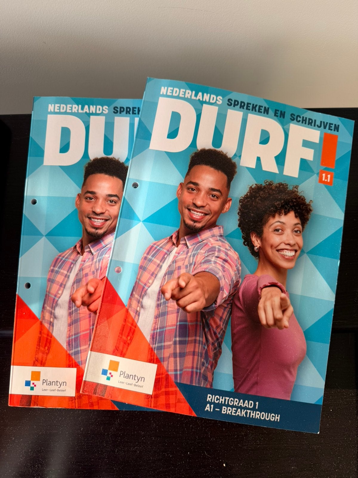 2 Dutch language textbooks Durf A1/2manuels de néerlandais, Boeken, Studieboeken en Cursussen, Zo goed als nieuw, Ophalen