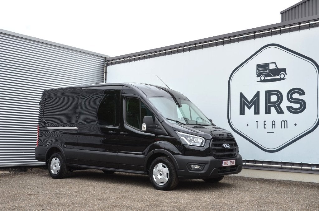 Ford Transit- L3H2- Dubbelcabine- Automaat- Nieuw- 36900+BTW, Auto's, Bestelwagens en Lichte vracht, Automaat, Stof, Euro 6, Automatische klimaatregeling
