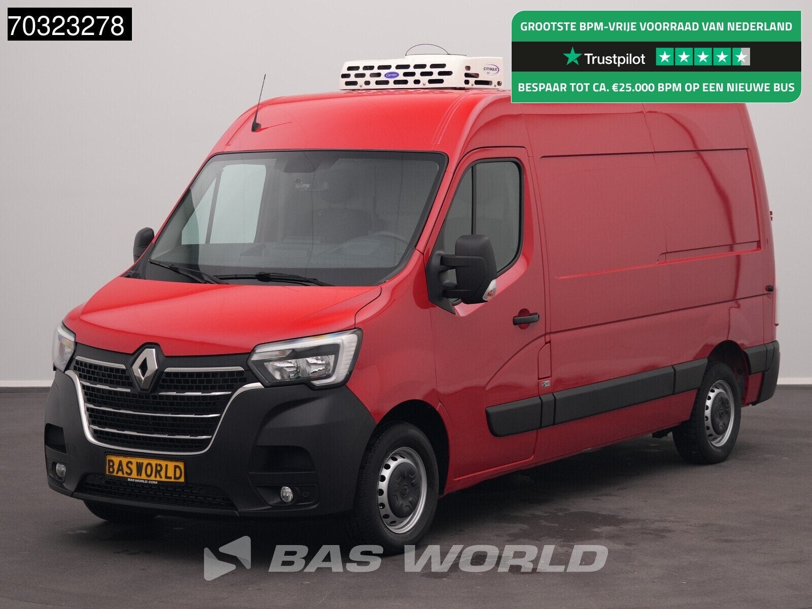 Renault Master 135PK Koelwagen L2H2 Carrier Citimax 400 LED, Auto's, Bestelwagens en Lichte vracht, 100 kW, Gebruikt, Euro 6, 4 cilinders